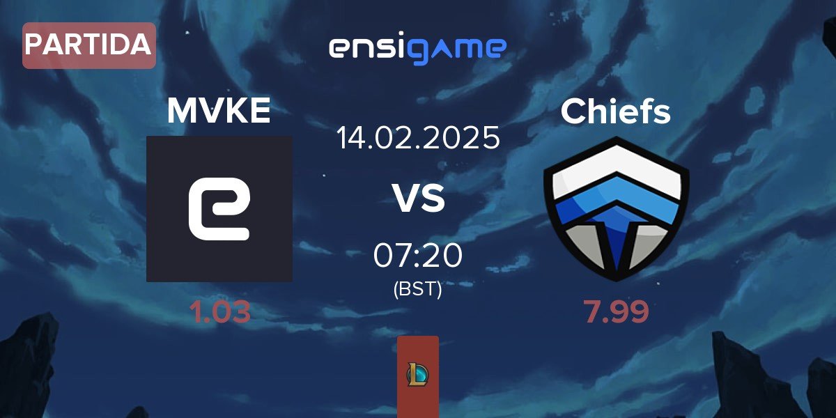 Partida MGN Vikings Esports MVKE vs Chiefs eSports Club Chiefs | 14.02