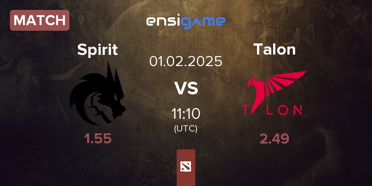 Match Team Spirit Spirit vs Talon Esports Talon | 01.02