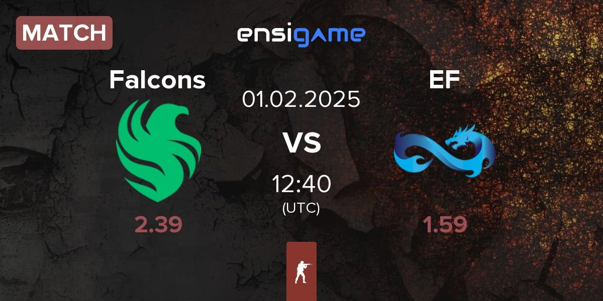 Match Team Falcons Falcons vs Eternal Fire EF | 01.02