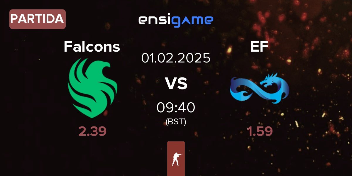 Partida Team Falcons Falcons vs Eternal Fire EF | 01.02