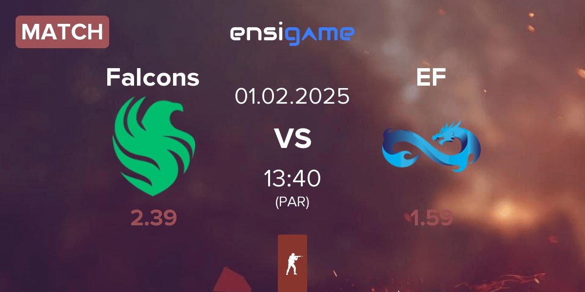 Match Team Falcons Falcons vs Eternal Fire EF | 01.02