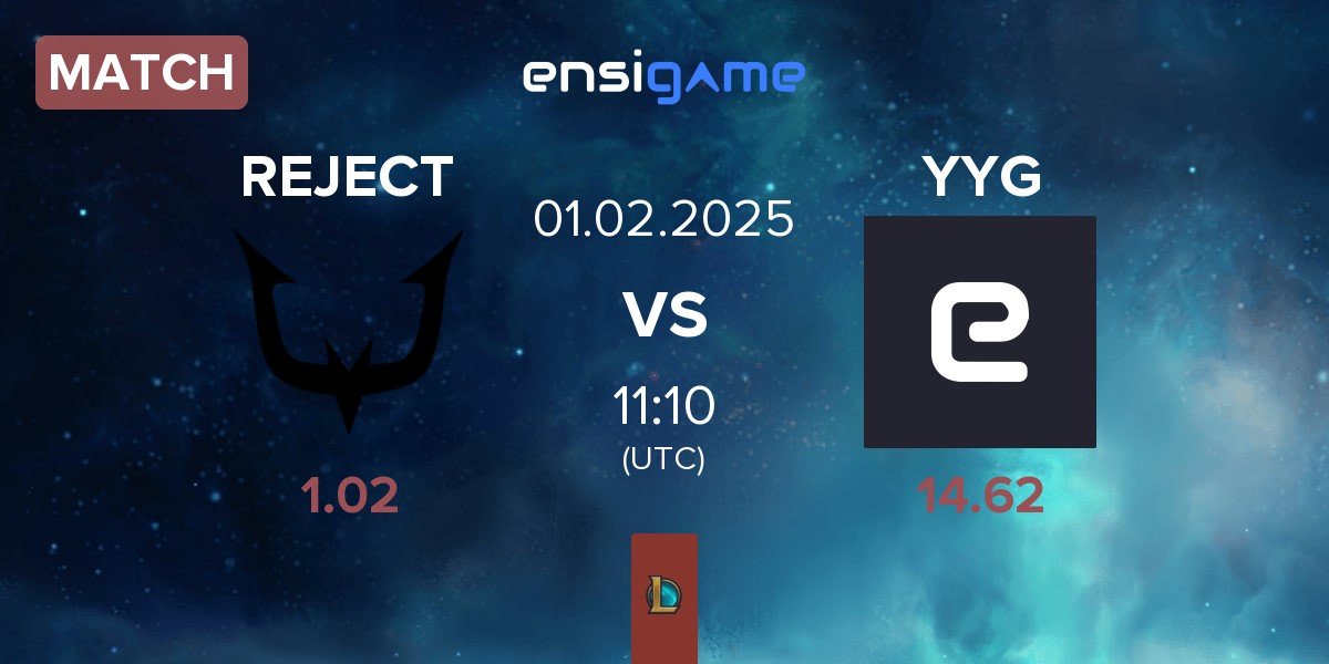 Match REJECT vs Yang Yang Gaming YYG | 01.02