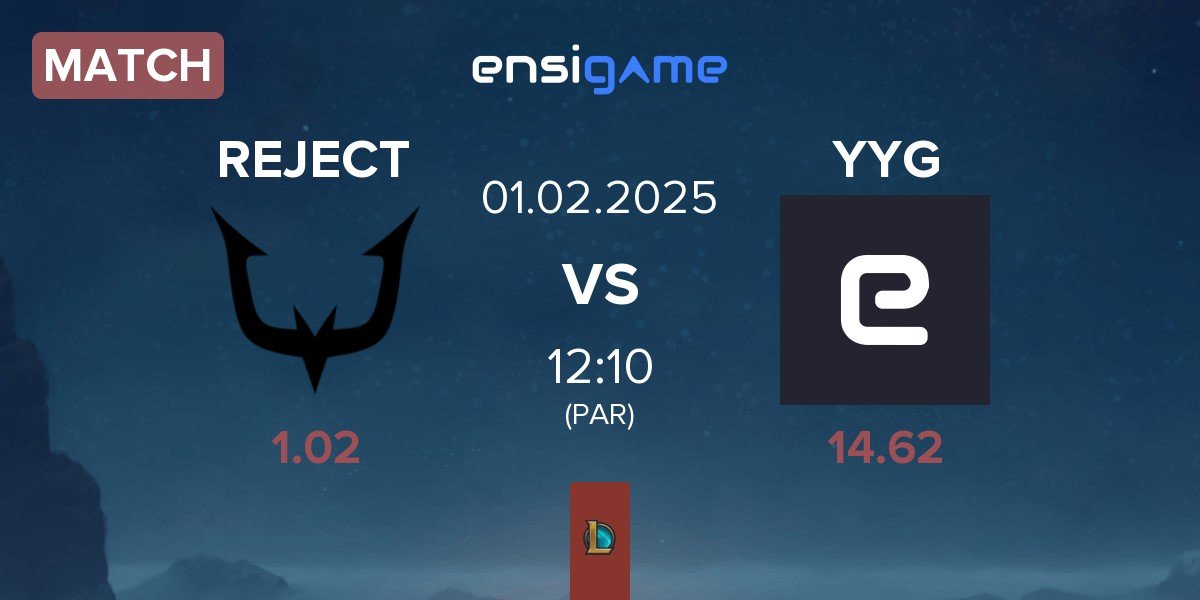 Match REJECT vs Yang Yang Gaming YYG | 01.02