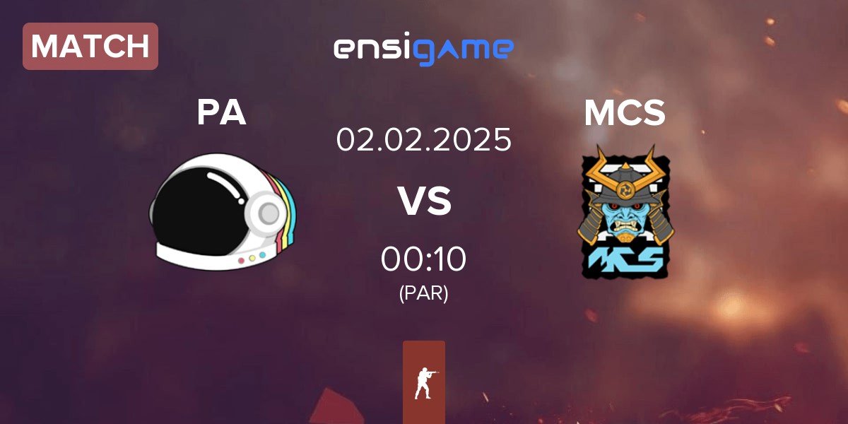 Match Party Astronauts PA vs MCS Gaming MCS | 02.02