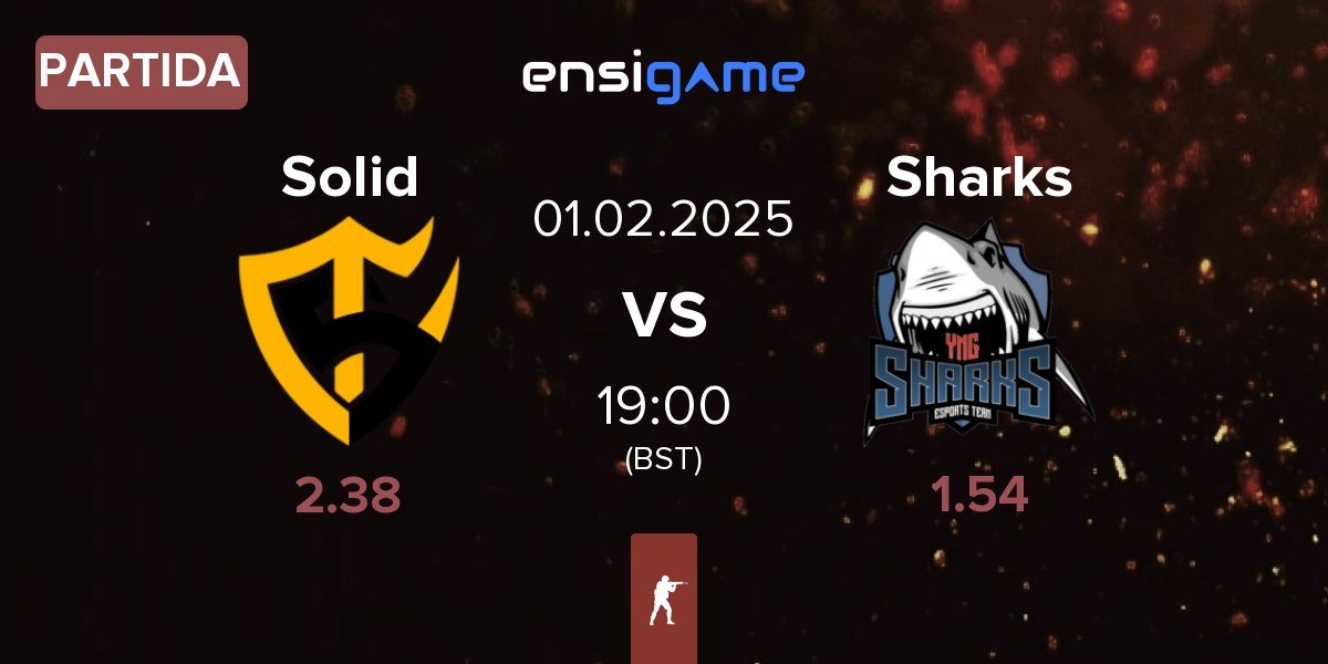 Partida Team Solid Solid vs Sharks Esports Sharks | 01.02