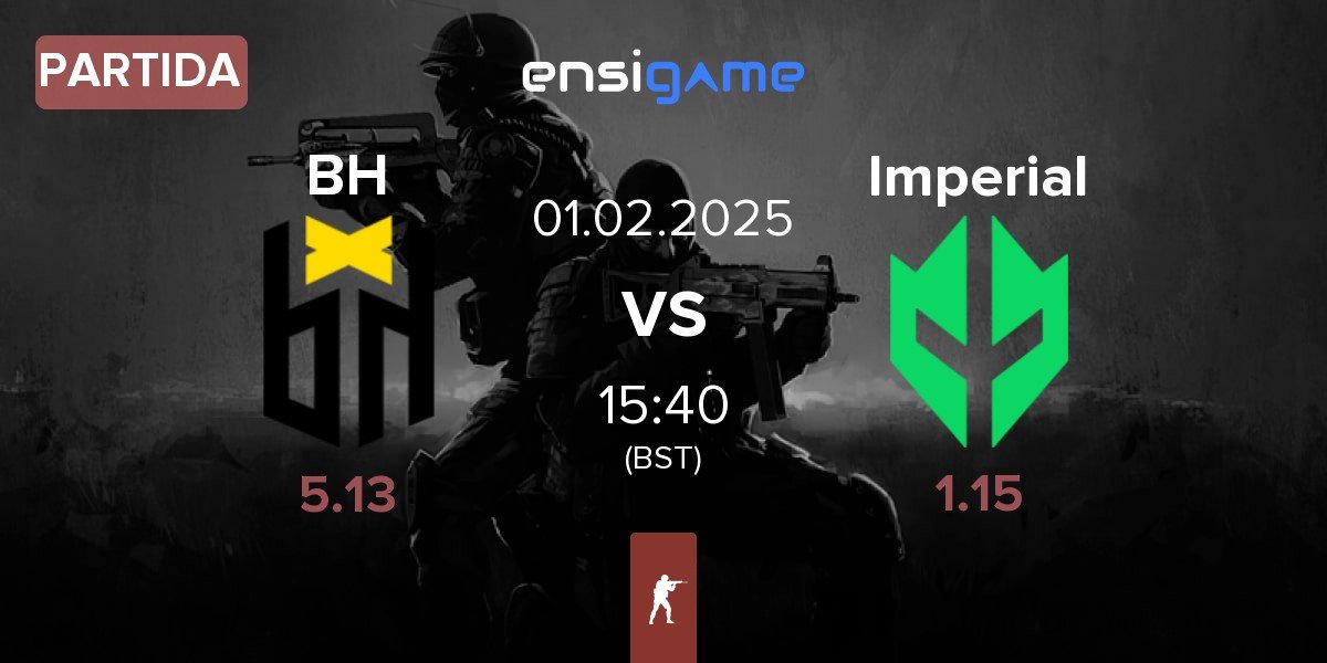 Partida Bounty Hunters BH vs Imperial Esports Imperial | 01.02