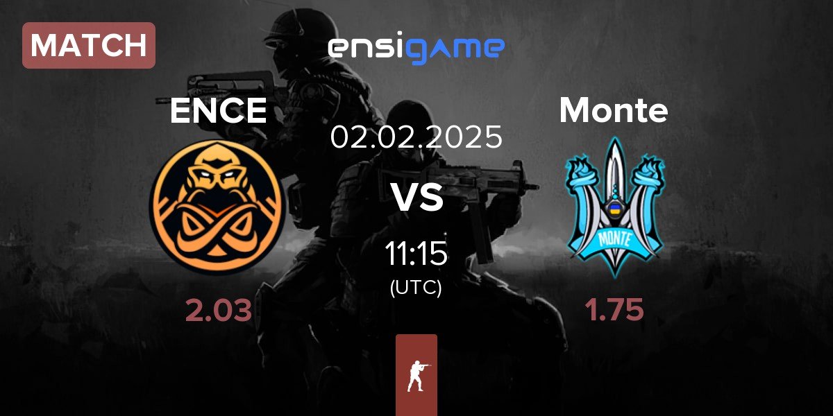 Match ENCE vs Monte | 02.02