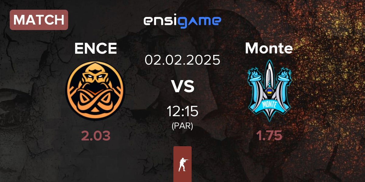 Match ENCE vs Monte | 02.02