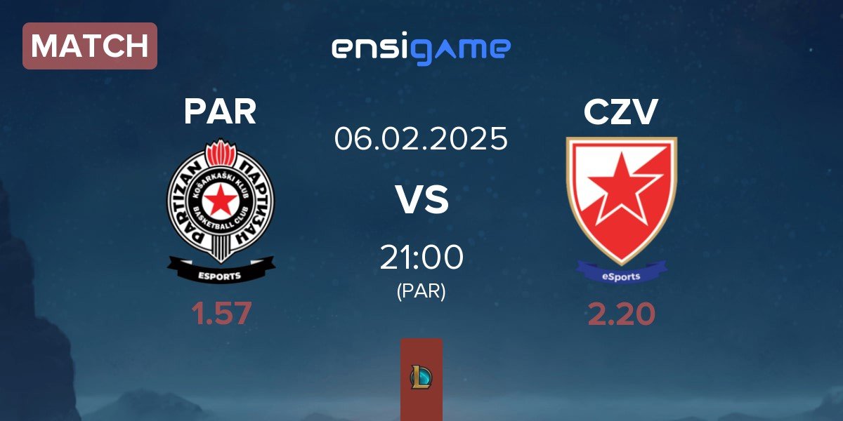 Match Partizan Esports PAR vs Crvena zvezda Esports CZV | 06.02