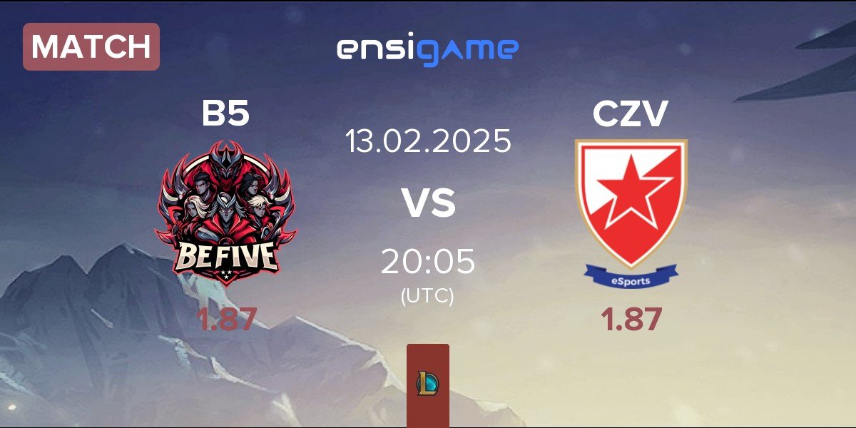 Match BeFive B5 vs Crvena zvezda Esports CZV | 13.02