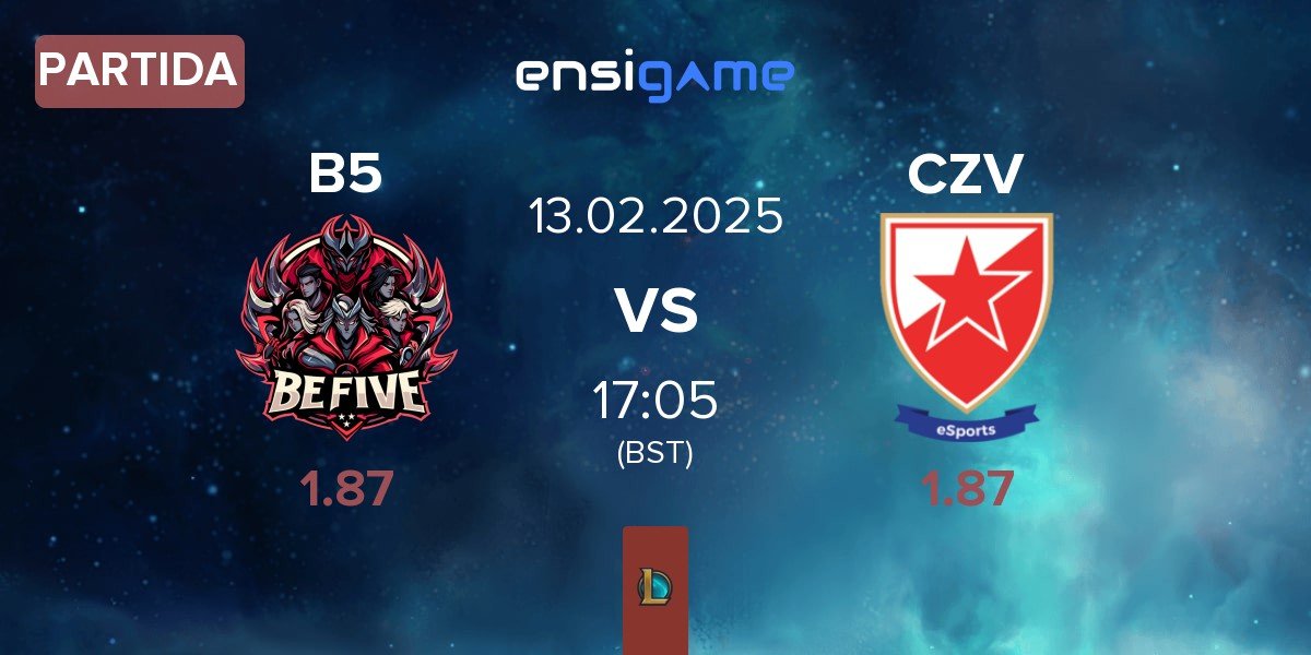 Partida BeFive B5 vs Crvena zvezda Esports CZV | 13.02