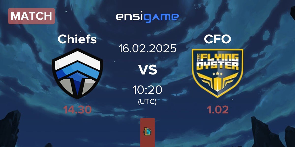 Match Chiefs eSports Club Chiefs vs CTBC Flying Oyster CFO | 16.02