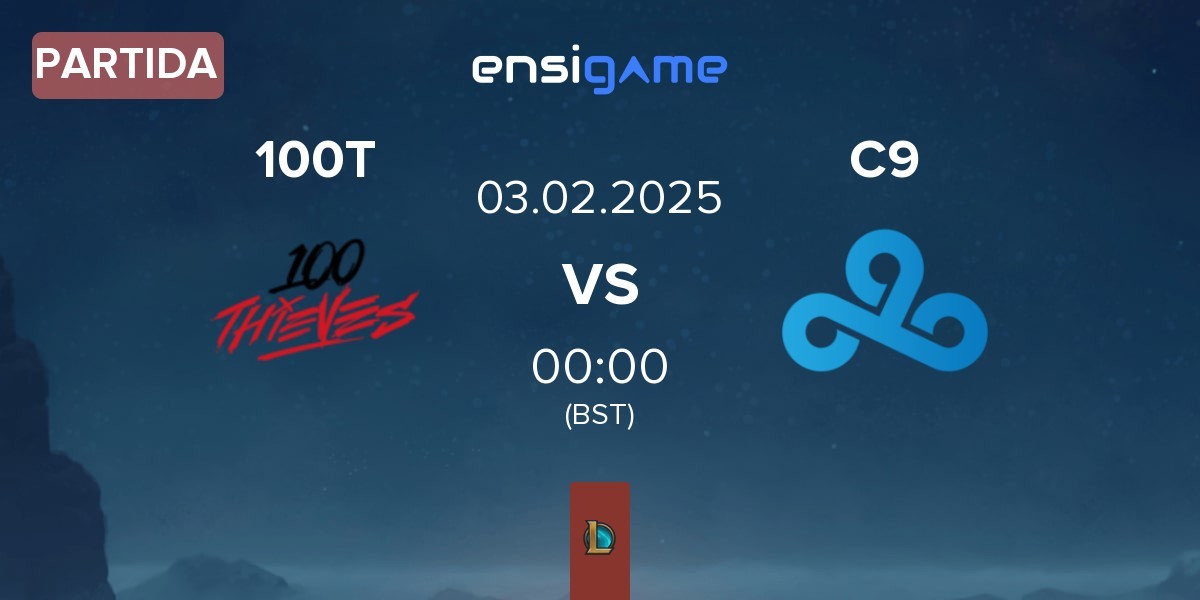 Partida 100 Thieves 100T vs Cloud9 C9 | 03.02