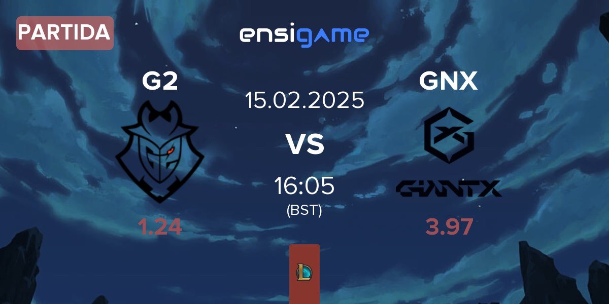 Partida G2 Esports G2 vs GIANTX GNX | 15.02