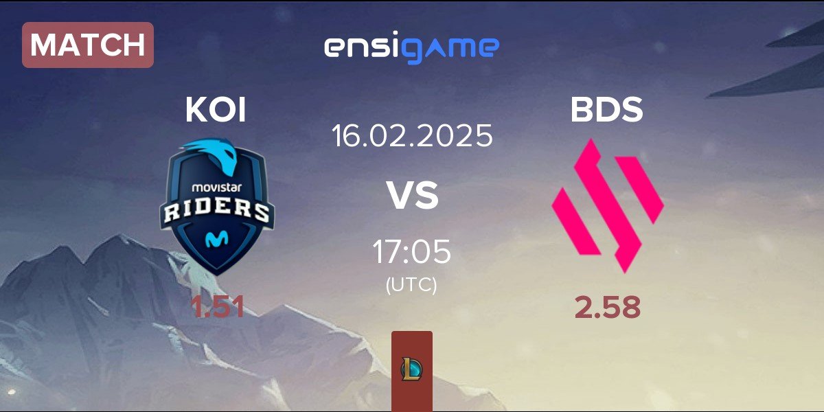 Match Movistar KOI KOI vs Team BDS BDS | 16.02