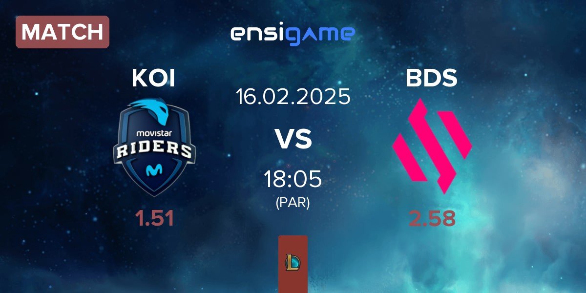 Match Movistar KOI KOI vs Team BDS BDS | 16.02