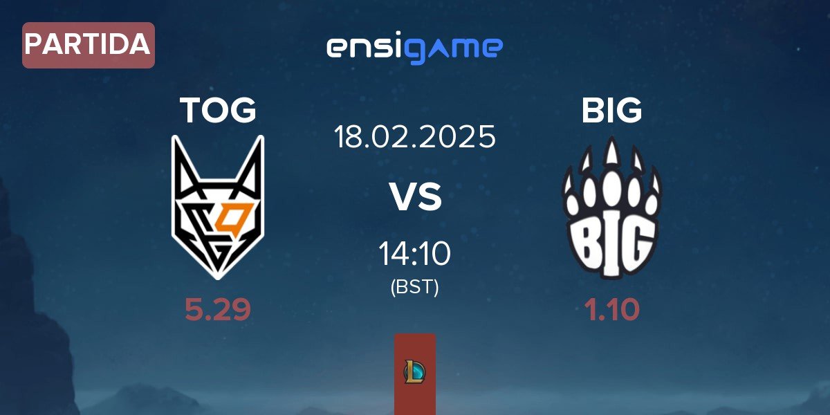 Partida TeamOrangeGaming TOG vs Berlin International Gaming BIG | 18.02