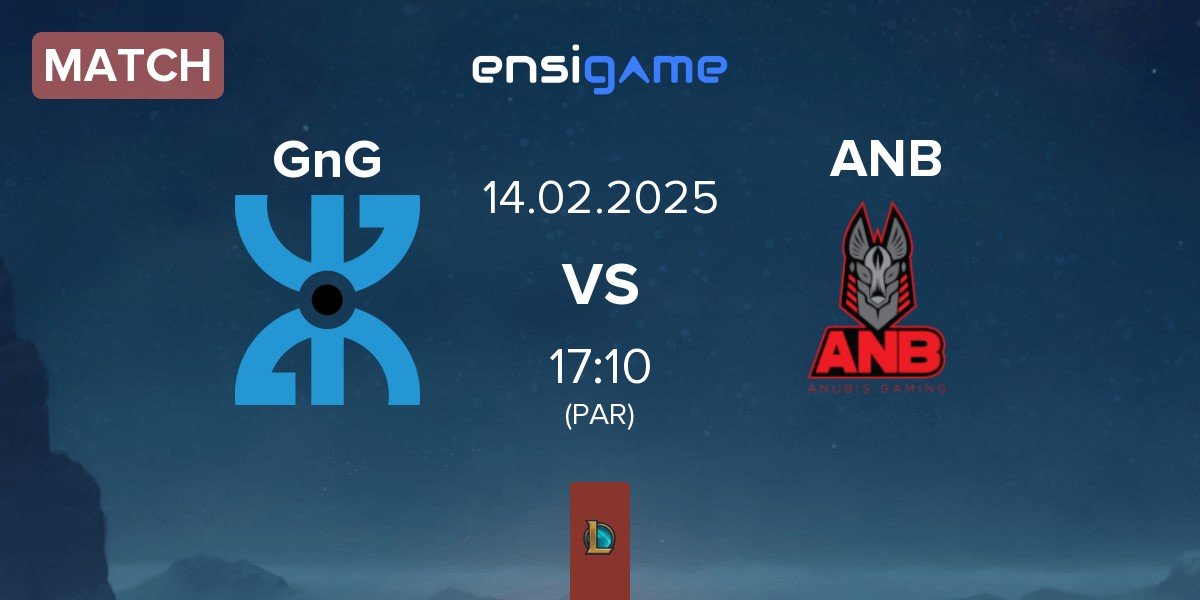 Match GnG Amazigh GnG vs Anubis Gaming ANB | 14.02