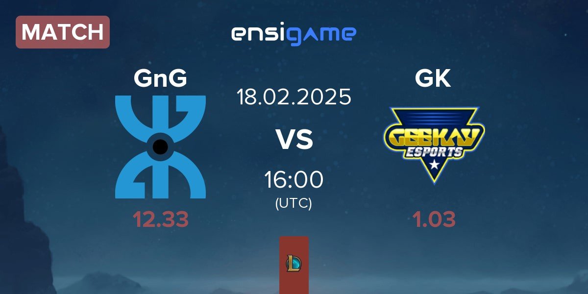 Match GnG Amazigh GnG vs Geekay Esports GK | 18.02