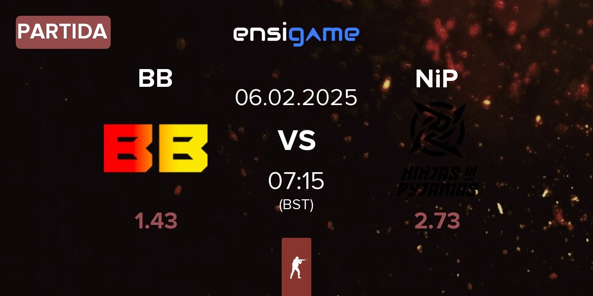 Partida BetBoom BB vs Ninjas in Pyjamas NiP | 06.02