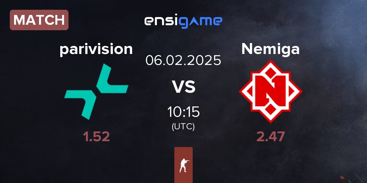 Match PARIVISION parivision vs Nemiga Gaming Nemiga | 06.02