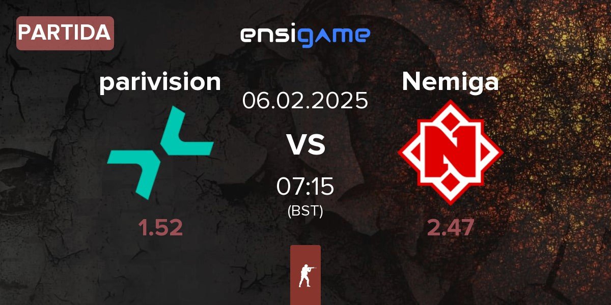 Partida PARIVISION parivision vs Nemiga Gaming Nemiga | 06.02