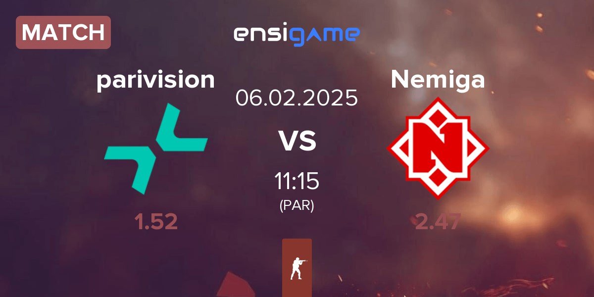 Match PARIVISION parivision vs Nemiga Gaming Nemiga | 06.02