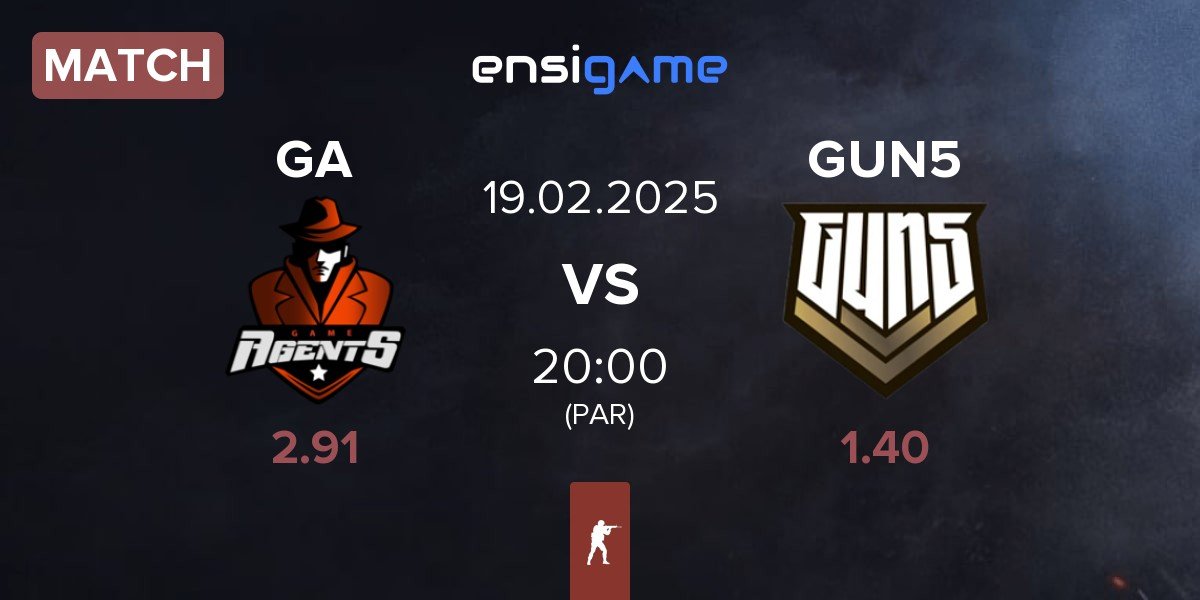 Match GameAgents GA vs GUN5 Esports GUN5 | 19.02