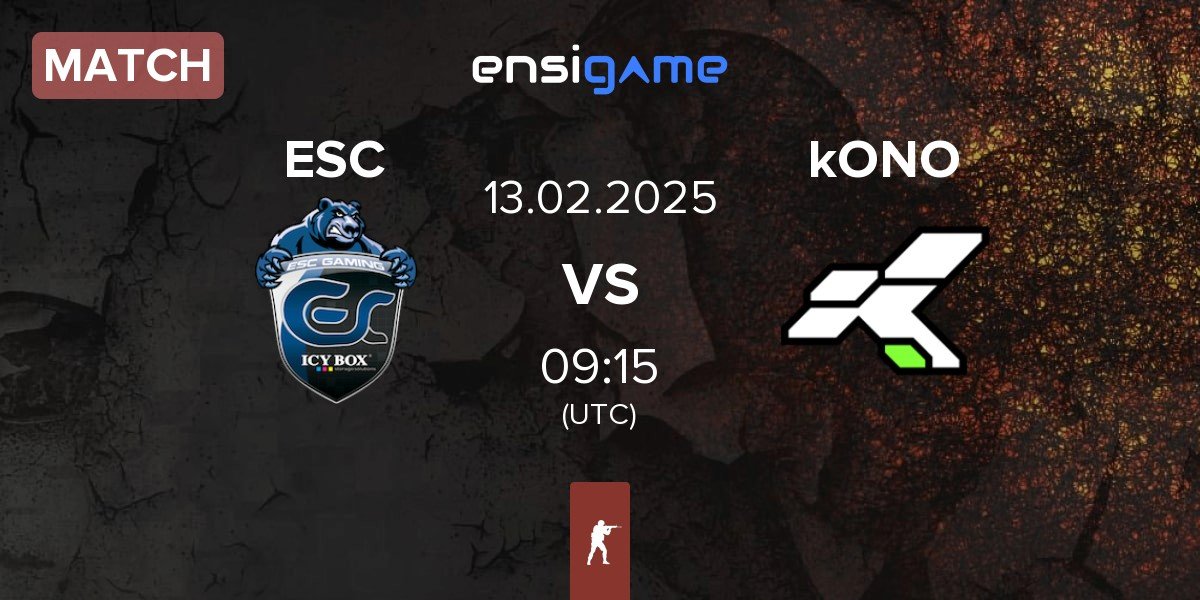 Match ESC Gaming ESC vs kONO.ECF kONO | 13.02