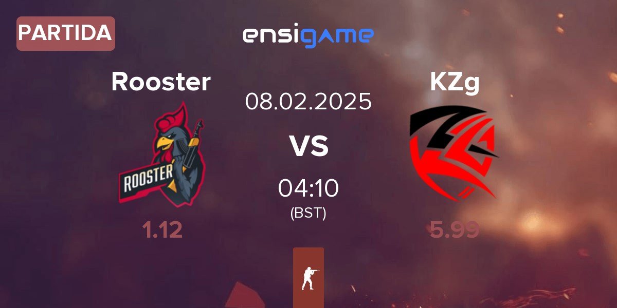 Partida Rooster vs KZG KZg | 08.02