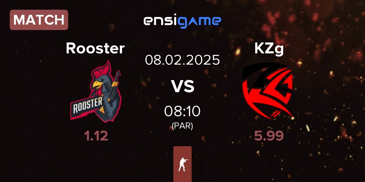 Match Rooster vs KZG KZg | 08.02