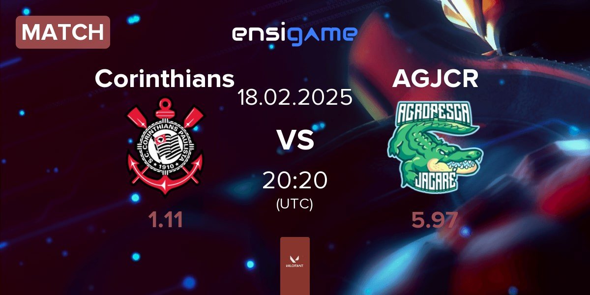 Match Corinthians Esports Corinthians vs Agropesca Jacare AGJCR | 18.02