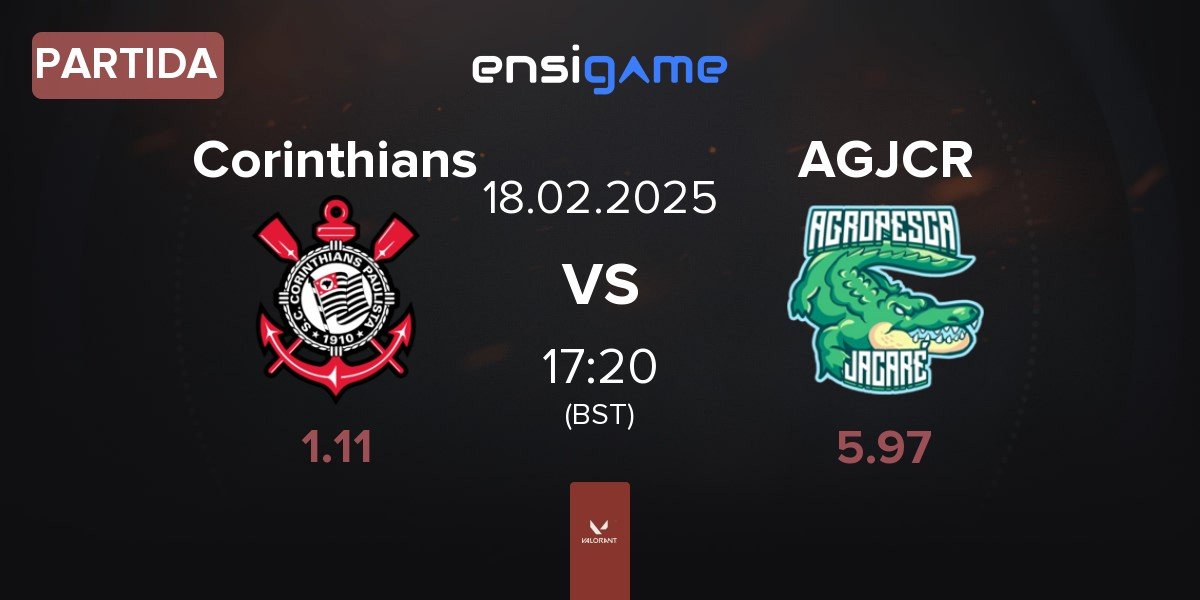 Partida Corinthians Esports Corinthians vs Agropesca Jacare AGJCR | 18.02