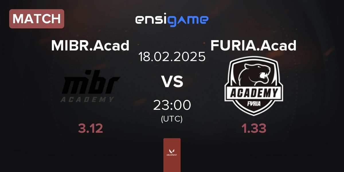 Match MIBR Academy MIBR.Acad vs FURIA Academy FURIA.Acad | 18.02