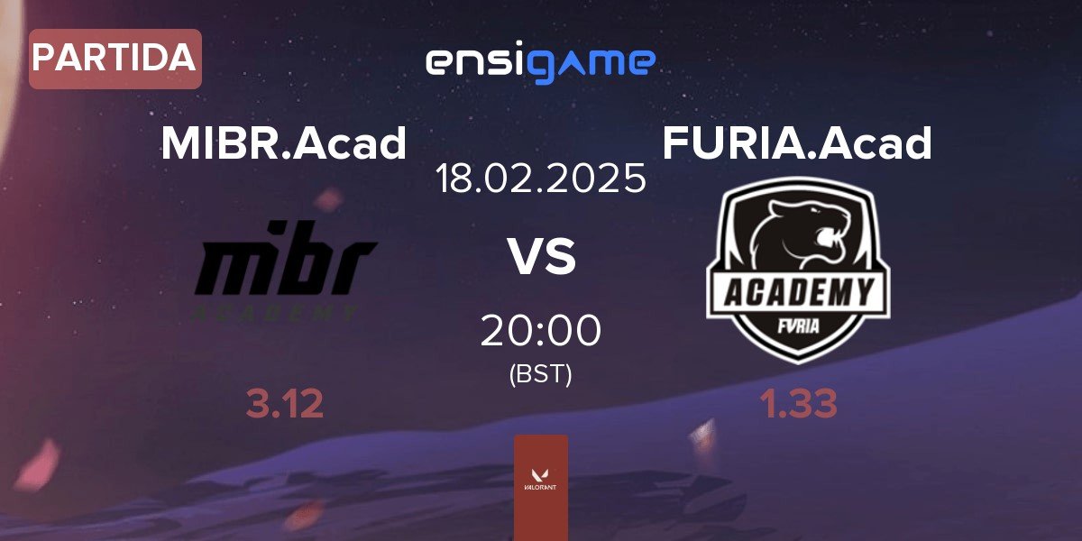 Partida MIBR Academy MIBR.Acad vs FURIA Academy FURIA.Acad | 18.02