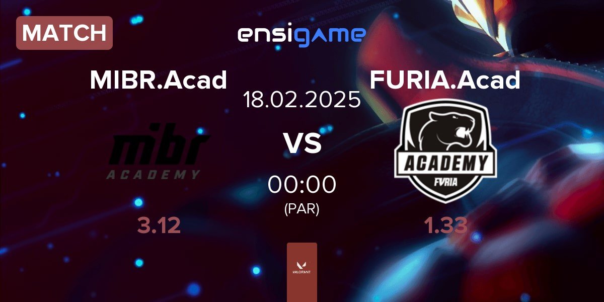 Match MIBR Academy MIBR.Acad vs FURIA Academy FURIA.Acad | 18.02