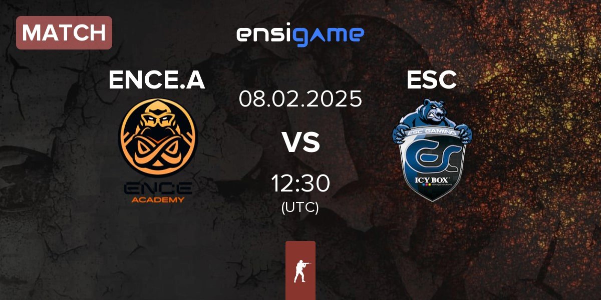 Match ENCE Academy ENCE.A vs ESC Gaming ESC | 08.02