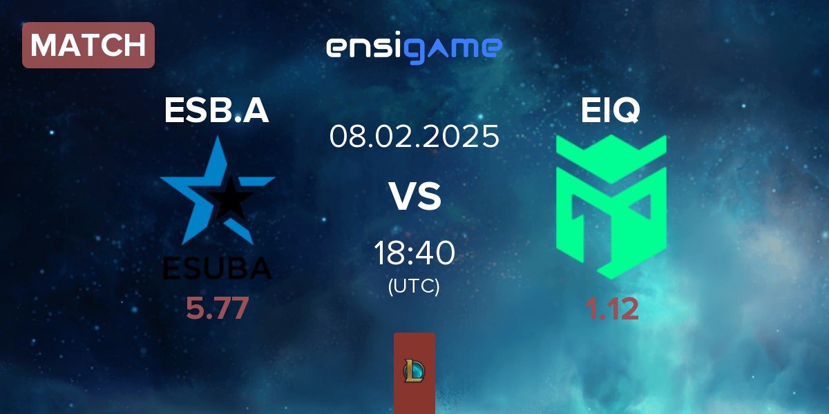 Match KIA.eSuba Academy ESB.A vs Entropiq EIQ | 08.02