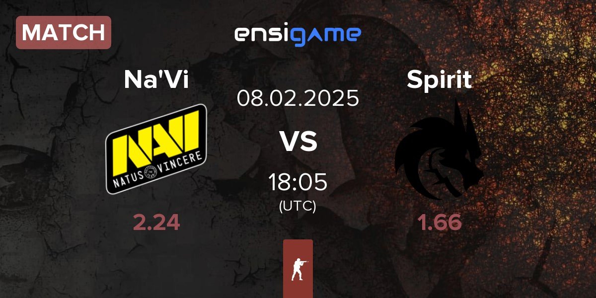 Match Natus Vincere Na'Vi vs Team Spirit Spirit | 08.02