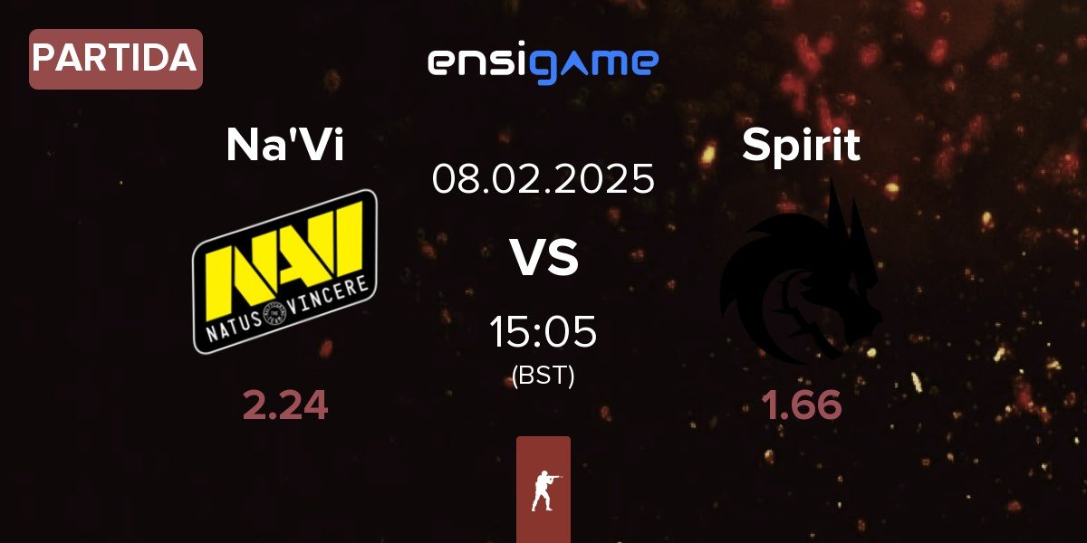 Partida Natus Vincere Na'Vi vs Team Spirit Spirit | 08.02