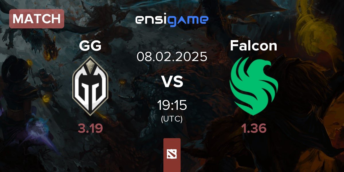 Match Gaimin Gladiators GG vs Team Falcons Falcon | 08.02