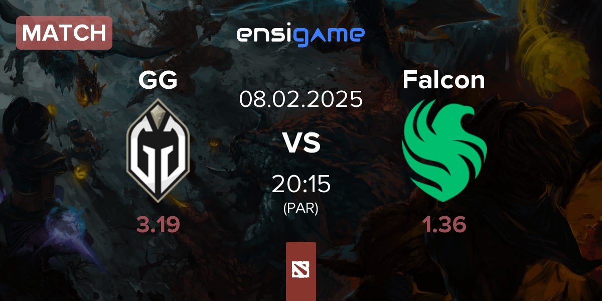 Match Gaimin Gladiators GG vs Team Falcons Falcon | 08.02