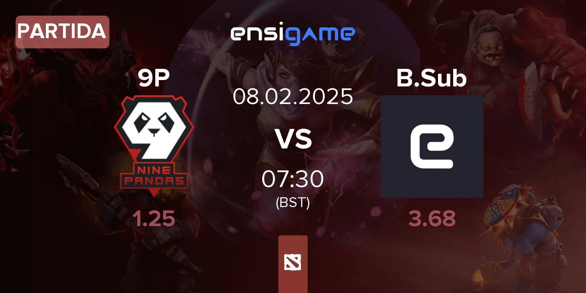 Partida 9Pandas 9P vs Blue Submarine B.Sub | 08.02