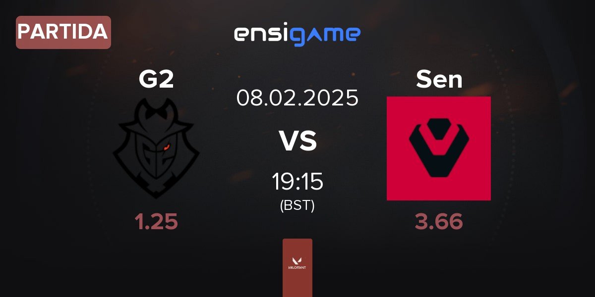 Partida G2 Esports G2 vs Sentinels Sen | 08.02