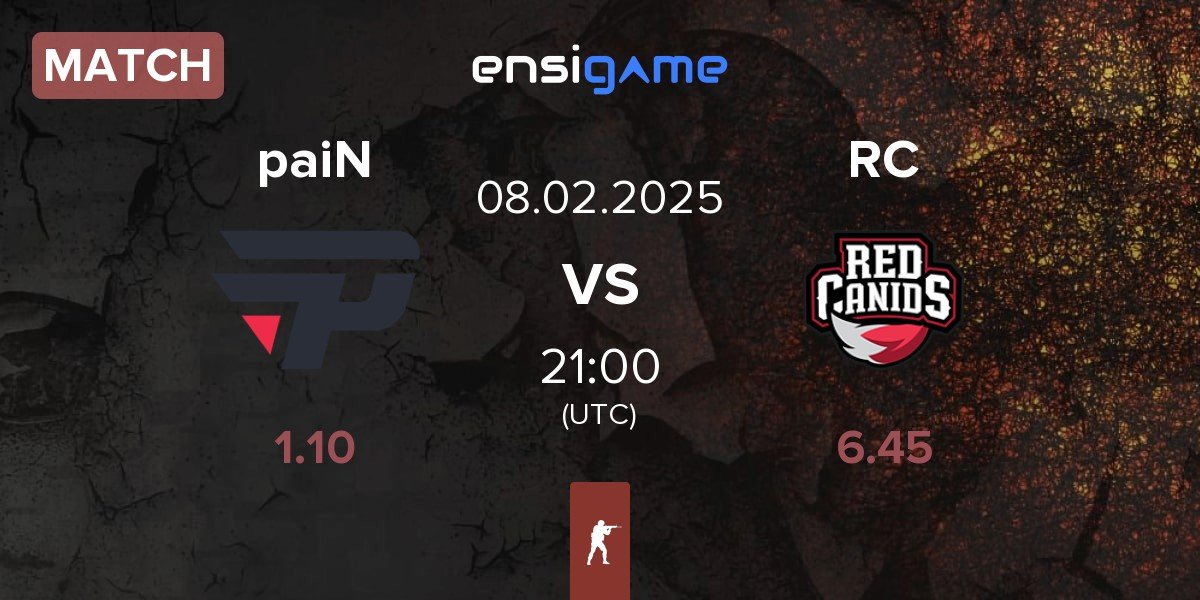 Match paiN Gaming paiN vs Red Canids RC | 08.02