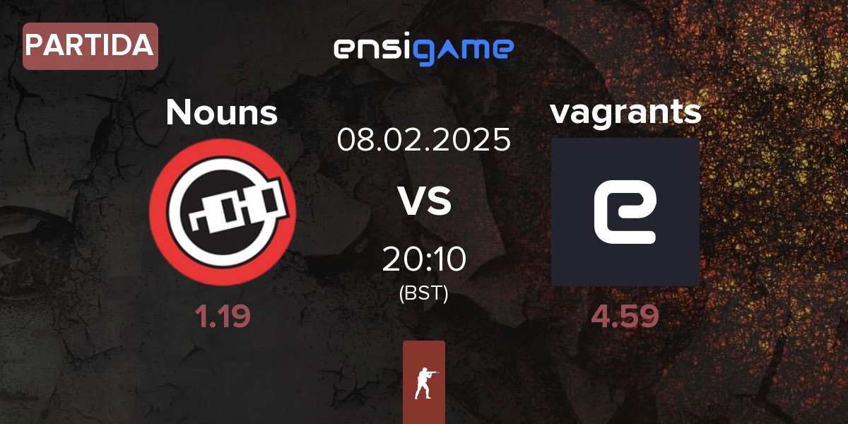 Partida Nouns Esports Nouns vs vagrants | 08.02