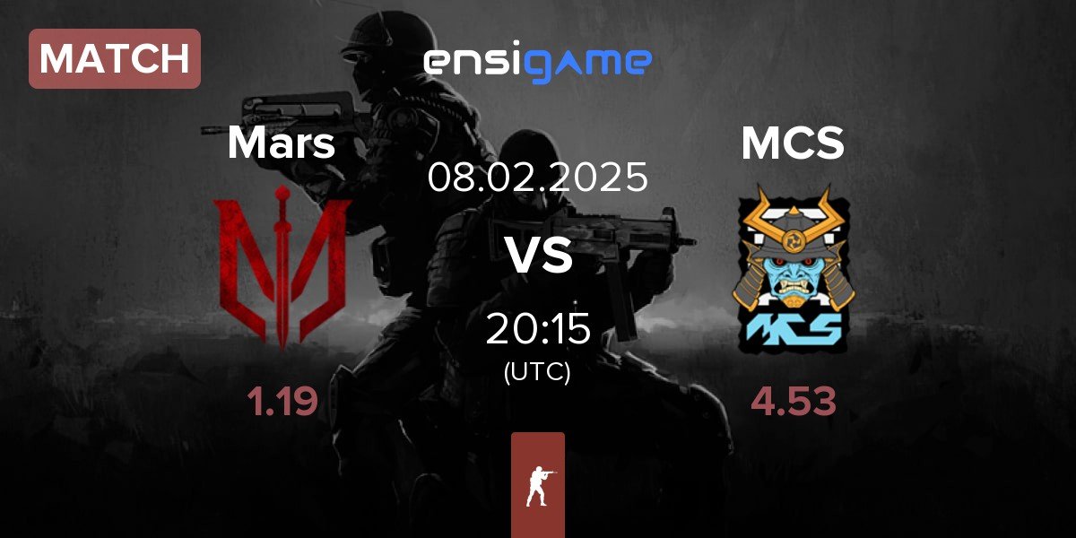 Match Marsborne Mars vs MCS Gaming MCS | 08.02