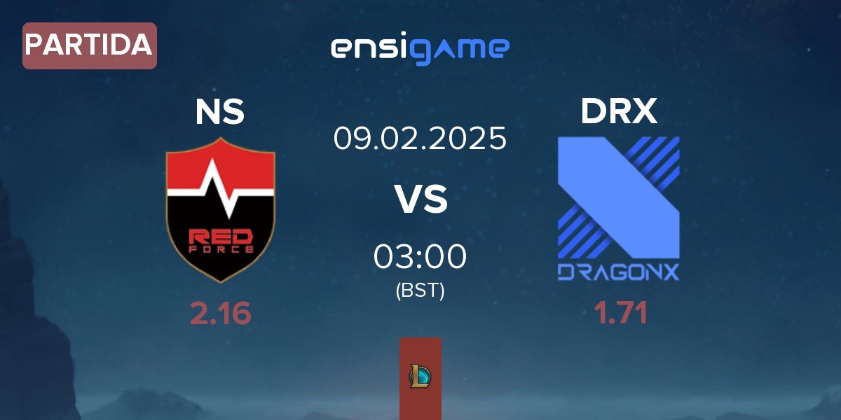 Partida Nongshim RedForce NS vs DRX | 09.02