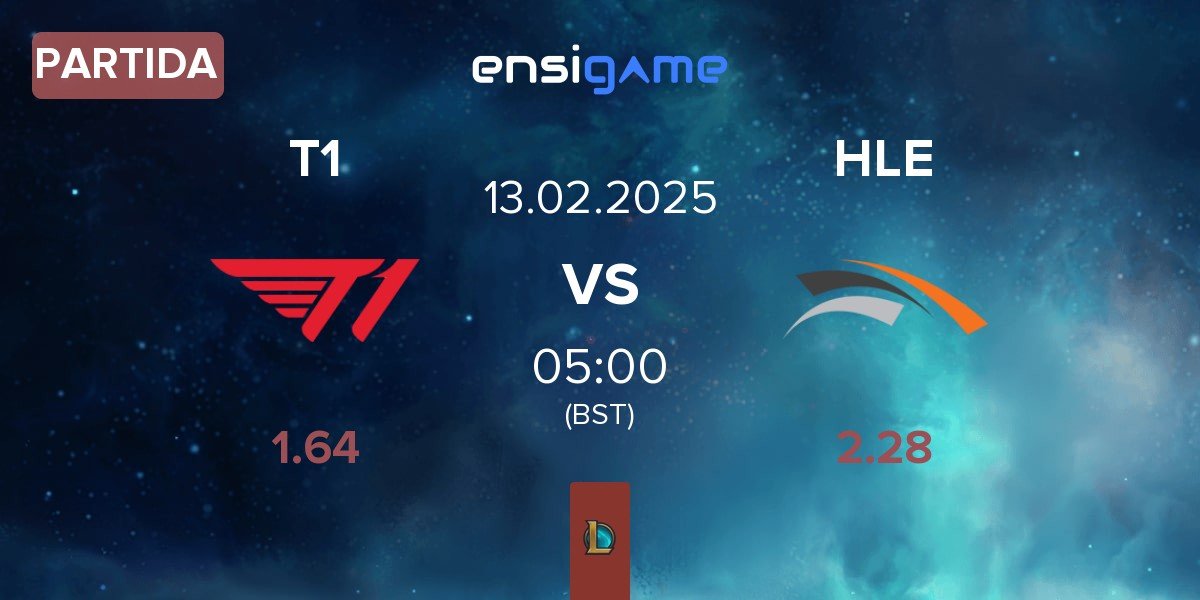 Partida T1 vs Hanwha Life Esports HLE | 13.02