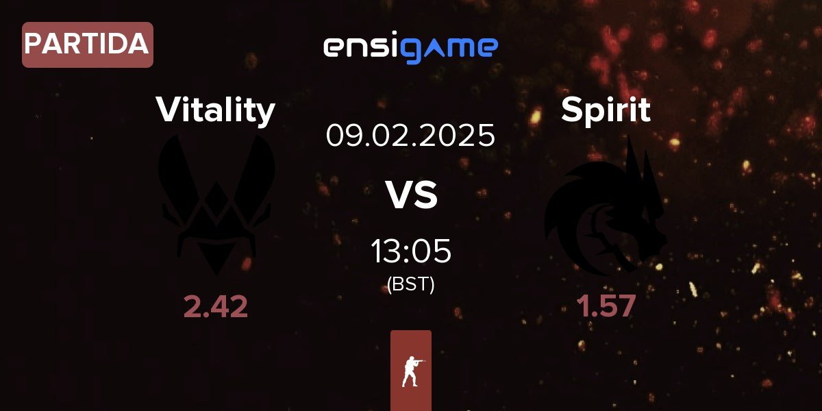 Partida Team Vitality Vitality vs Team Spirit Spirit | 09.02